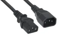Кабель питания  PC-189-VDE-5M, 5м, C13-C14, VDE, 10А, черн.- Кабель