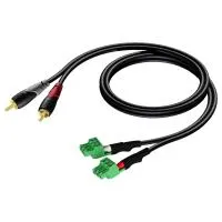 AUDAC CLA832/0.5 Соединительный кабель 2x RCA - 2x Клеммный евроблок 3,81 мм. Длина 0,5 м.