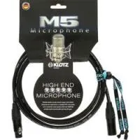 KLOTZ M5FM06 - M5 микрофонный кабель XLR|(F)/XLR(M), 6 м, черный, разъемы Neutrik