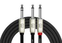 Kirlin Y-336PR 3M BK - кабель Y-образный 3 м