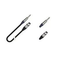 True magic TLC051 1.5M Кабель микрофонный XLR -1/4 Jack, 1.5м, черный