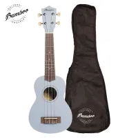 Bamboo bu-21ln gr  estudio series укулеле сопрано, цвет серый, чехол в комплекте