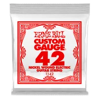 Ernie Ball 1142 струна для электро и акустических гитар. Никель, в оплётке, калибр .042