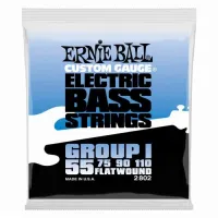 (55-110) СТРУНЫ ERNIE BALL 2802 - струны для бас-гитары, Flat Wound Bass Group