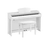 Yamaha clp-725wh  цифровое пианино с банкеткой, grandtouch-s пластиковая, 10 тембров