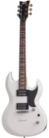 SCHECTER OMEN S-II VWHT - электрогитара, 24 лада, корпус: липа, гриф: клён, на болтах, накладка: палисандр, звукосниматели: HH Schecter Diamond Plus, регулировки: громкость, тон (push-pull), 3х позиционный переключатель, Цвет: Vintage White (VWHT)