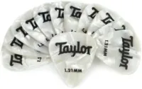 TAYLOR 80713 CELLULOID 351 PICKS, ABALONE медиатор, средний, толщина 0.71 мм, цвет White Pearl, 12 шт в упаковке