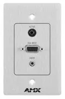 Amx upx-rgb+a-us-al wallplate transmitter,rgb,us,aluminum