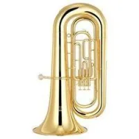 Yamaha YBB-201S  туба in BBb, 4/4, 3х помповая, 433мм. , 18,5мм. , Yellow brass, посеребренная