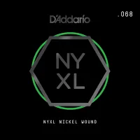 NYNW068 NYXL Отдельная струна для электрогитары, никелированная, 068, D'Addario