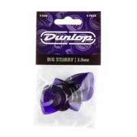 Dunlop 475p300 big stubby 6pack  медиаторы, толщина 3 мм, 6 шт.