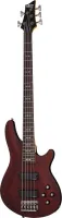 SCHECTER OMEN-5 WSN -  Пятиструнная бас гитара, 24 лада, корпус: липа, гриф: клён, на болтах, накладка палисандр, звукосниматели: HH 2х Schecter Diamond Bass, регулировки: громкость, цвет: Walnut Satin (WSN)