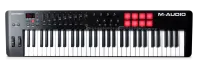 MIDI клавиатура [OXYGEN61MKV] M-audio [Oxygen 61 MKV] 61 клавиша, LCD дисплей, 8 энкодеров, 8 пэдов, 9 фейдеров, 12 кнопок управления, колеса высоты тона и модуляции, smart control, auto-mapping, встроенный арпеджиатор, 1/4" Jack вход для педали сустейна