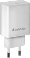 Адаптер сетевой DEFENDER UPA-21 белый, 1xUSB, 5V/2.1А