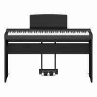 P-225-BK-SET Цифровое пианино со стойкой и блоком педалей, черное, Yamaha