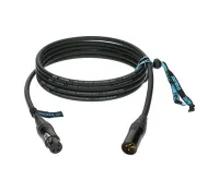 Klotz TITANIUM StarQuad TI-M0300 Микрофонный кабель, XLR мама / XLR папа, 3-pin позолоченные контакты, сечение 4х 0.34 мм2, внешн. диам. 7.8 мм,  разъёмы Neutrik, длинна 3 м., цвет черный