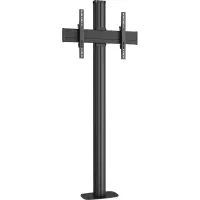 Vogels FM1864 Silver- Напольный стенд для дисплея диагональю 39–55'' с фиксацией к полу, VESA до 400x400 мм, макс. нагрузка 80 кг