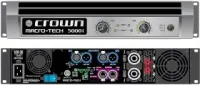 Crown MA 5000i усилитель: 2 x 2000 Вт @ 2 Ом, 2500 Вт @ 4 Ом, 1250 Вт @ 8 Ом. Мостовой режим: 4000 Вт @ 4 Ом, 5000 Вт @ 8 Ом