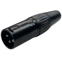 SL Audio XLR-M J3PB-1 - Разъем XLR 3pin "папа", черный, кабельный, шт