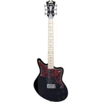 D'Angelico Premier Bedford Tremolo BK  электрогитара с чехлом, HS, tremolo, цвет черный