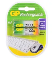 GP210AAHC-2DECRC2 Аккумуляторный элемент питания АА, Ni-MH, 2100, 2шт, GP