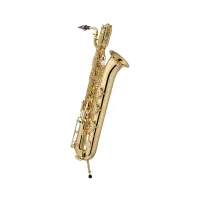 Jupiter JBS1000 Саксофон баритон Eb, клапан верхнего F#, клапан нижнего A, регулируемый упор для большого пальца, корпуса - латунь, покрытие - золотой лак, кейс с колесиками JKC-BS73W