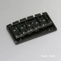 Gotoh 404bo-5-b  бридж для 5-струнной бас гитары, латунные седла, черный