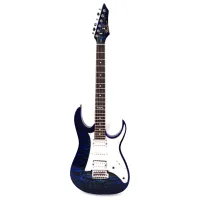 Pearl River GS10-TBS Электрогитара,  материал корпуса: липа, гриф: клен, накладка: палисандр, звукосниматели: HSH, контроллеры: 1×громкость, 1× тон, 5 позиционный переключатель, цвет TBS, чехол 13мм, запасные струны, кабель 3м, медиатор 3шт, черный ремень