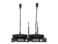ITC T-521UZ - радиосистема UHF двухканальная с двумя настольными микрофонами...