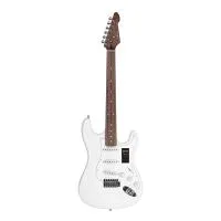 SAGA SMF1314WH - Электрогитара с чехлом, форма - стратокастер, SSS, цвет белый, , шт