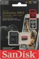 Карта памяти SanDisk Extreme Pro microSDXC SDSQXCD-128G-GN6MA 128GB A2 V30 U3 C10