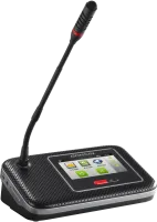 Gonsin DCS-1022CF-W - Беспроводной пульт председателя с функцией голосования, синхронного перевода и сенсорным 4.3" экраном, со съёмным микрофоном на гусиной шее