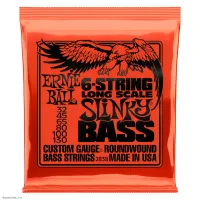 ERNIE BALL 2838 Nickel Wound Long Scale Slinky 32-130 - Струны для 6 струнной бас-гитары