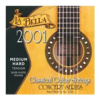 LA BELLA 2001 Medium Hard - струны - нейлон/обмотка серебро/сум.натяж. 36,35 кг