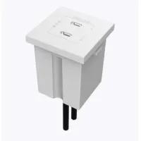 Kramer MD-2C/2CM(W)- Модуль 2xUSB-C (розетка) для розеточной станции Kramer, поддержка 4К60 (4:4:4), белый