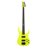 Solar Guitars AB2.4LN  бас-гитара, HH, активный 2-х полосный эквалайзер, цвет желтый неон