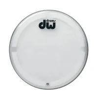 DRDHCC24K Пластик 24 дюймов для большого барабана. Однослойный, прозрачный, с белым напылением по краю.