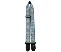 Perri's TWS-6806 - Ремень для гитары, Серия: JACQUARD, Материал: жаккард, Рисунок: Blue Mandala, Ширина ремня: 5 см, Длина: 99 - 147 см