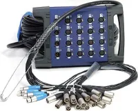KLOTZ TL2U248X50 TrueLink EcoLine мультикор 24 входа, 8 выходов, разъемы Neutrik XLR F/Amphenol XLR M, корпус металл, длина 50