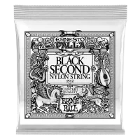 Ernie Ball 1512 2я струна для классической гитары. Черный нейлон, калибр .032