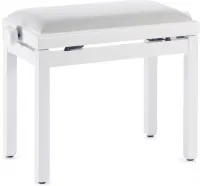 STAGG PBF39 WHM VWH - банкетка для занятий на пианино с белым бархатным верхом.Регулируемая высота: 49-59 см.Цвет - белый матовый