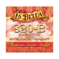 La Bella 820B Струны для классической гитары " Flamenco", черный нейлон, 3,4,5,6 - с серебряной обмоткой