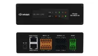 Конвертер Infobit [iTrans DX-BOX-44] Dante - аналог.  4 входа/4 выхода phoenix, 2xRJ45(Dante). встроенный аудиопроцессор (эквалайзер, компрессор, микшер и пр.). Поддержка фантомного питания. Питание 12V/PoE