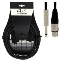 ALPHA AUDIO Pro Line кабель микрофонный XLR (мама) Х моноджек 6,3 мм, 9 м