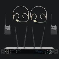 Radiowave UHS-1002S радиосистема True Diversity с 2 головными микрофонами с выборной частотой телесного цвета