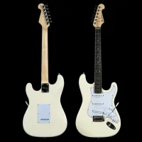Pearl River GST10-IV Электрогитара, материал корпуса: липа, гриф: клен, накладка: палисандр, звукосниматели: SSS, контроллеры: 1×громкость, 2× тон, 5 позиционный переключатель, цвет Ivory, чехол 13мм, запасные струны, кабель 3м, медиатор 3шт, черный ремен