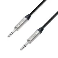 Adam hall k5bvv0300 - кабель аудио neutrik trs 6.3 mm stereo - trs 6.3 mm stereo, 2 x 0.22 мм2, 3.0 м, черный