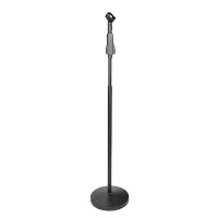 ECO MS027 Black Стойка для микрофона, прямая, с основанием:чугун, D: 25см, высота: 98-150см., вес: 4,1кг., поставляется по 6шт. в коробке: 92х27,5х24см.