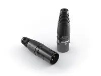 PROCAST cable XLR6/Male - XLR (male) балансный разъем - штекер под пайку, 3 контакта, на кабель 6мм, металлический корпус, цвет черный