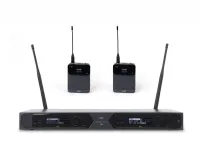 Fbw p1r2 bodypack радиосистема с двумя поясными передатчиками, микрофонный/инструментальный вход, петличные микрофоны в комплекте, 651-700 мгц, fm-модуляция, пилот-тон, 50гц-15кгц